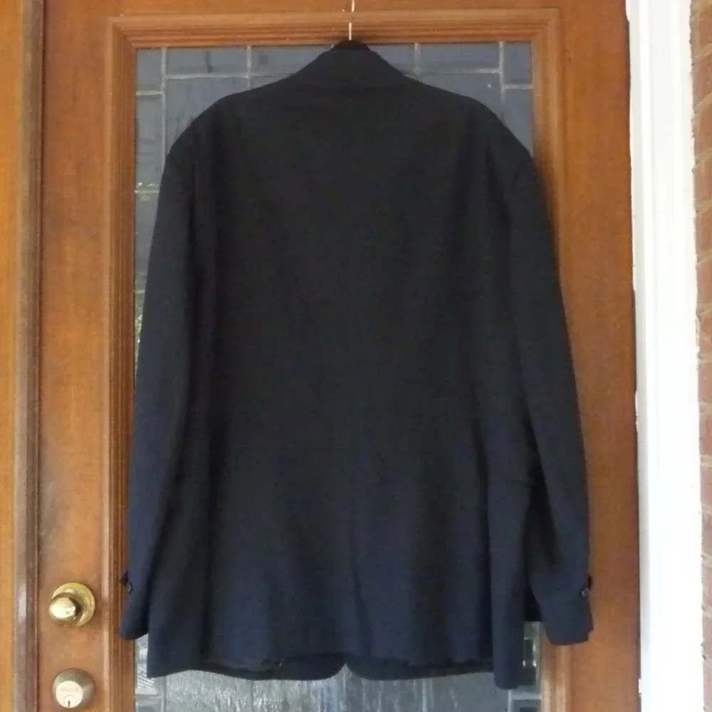 BLACK UTILITY CARGO COAT LONG JACKET 52R - Picture 3 of 13